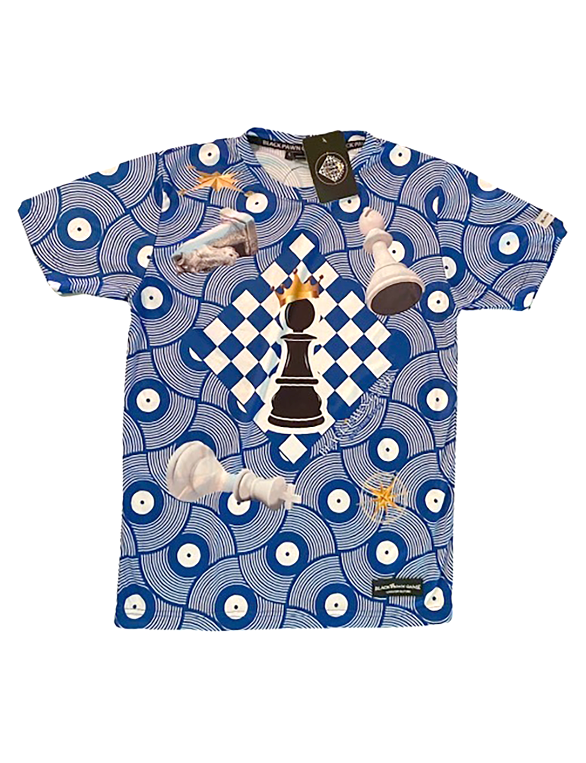 Black Pawn Game Royal Blue Sublimation Shirt (3XL)