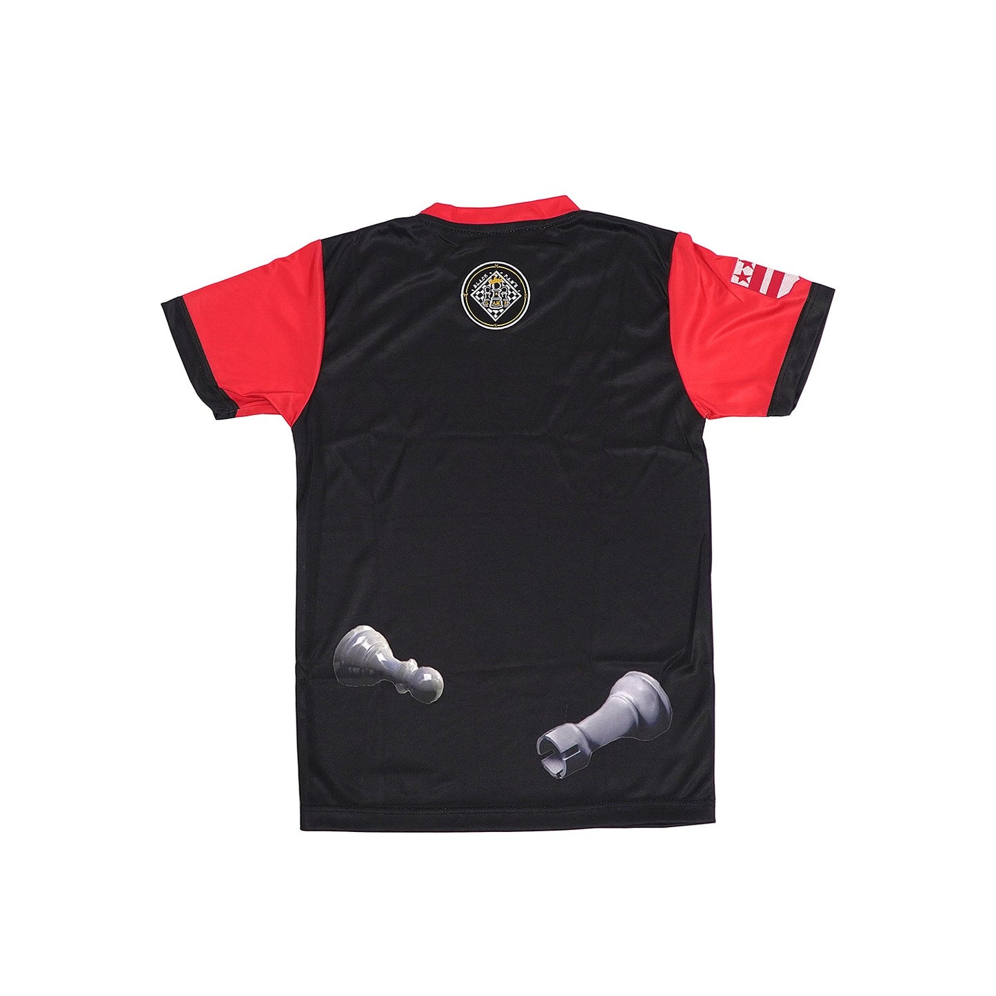 Black Pawn Game Black/Red Sublimation shirt (2XL)