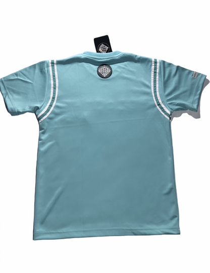 Luxury Colored Turquoise Short Sleeve Shirt (XL)