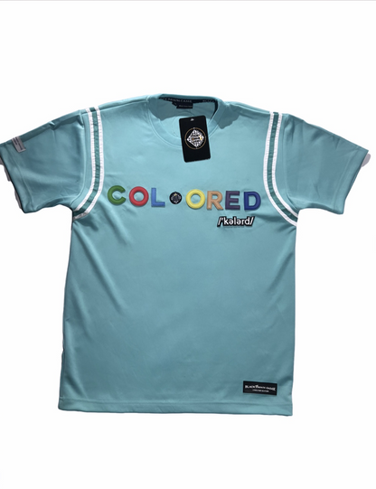 Luxury Colored Turquoise Short Sleeve Shirt (large)